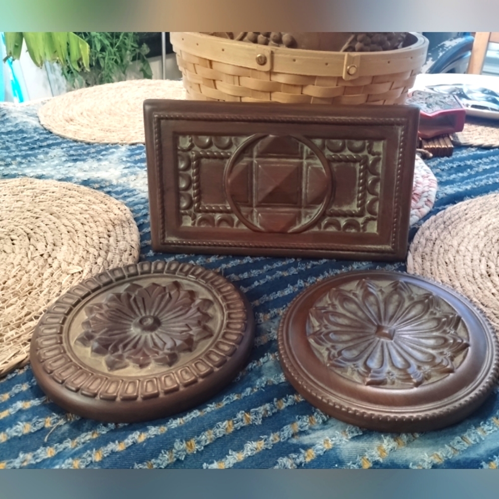 Southern living at home medallion stoneware decor 3 piece set